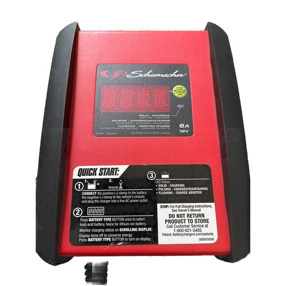 Schumacher SP1298 - 6 Amp 12V Maintainer/ Battery Charger for All Vehicles - Picture 3 of 4
